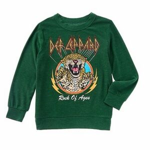Chaser Green Def Leppard Graphic Rocker Sweatshirt